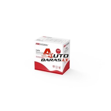 Kabelis ryšio Hik-vision UTP 6 (Gysla-0.55mm, ritė 305m) DS-1LN6-UU