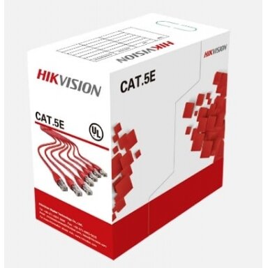 Kabelis ryšio Hikvision UTP 5E (Gysla-0.50mm, ritė 305m) DS-1LN5E-S Kabelis ryšio Hikvision UTP 5E (Gysla-0.50mm, ritė 305m) DS-1LN5E-S