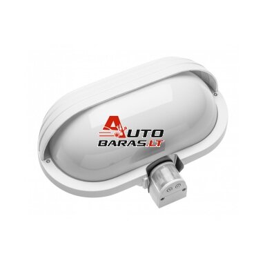KACROO sieninis LED šviestuvas su judesio davikliu (baltas, 180°, 60 W, IP40) GTV OS-KACROO-0