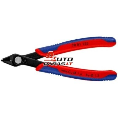 Kandyklės laidams Knipex 78 81 125 (0.2–1.6mm) Kandyklės laidams Knipex 78 81 125 (0.2–1.6mm)