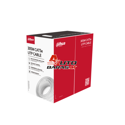 Kabelis ryšio Dahua UTP5e PFM920I-5EUN (Cat5e, HDPE, PoE, PVC, ritė 305m)