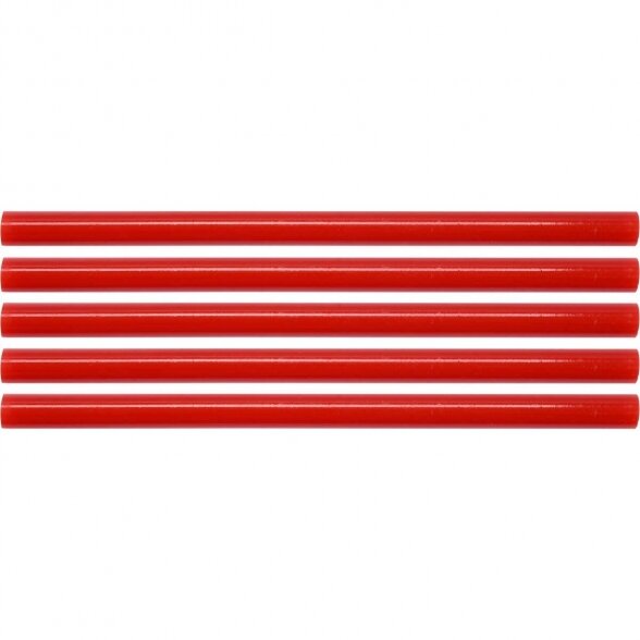 Karštų klijų lazdelių rinkinys (raudonos) (5vnt) 11.2x200mm
