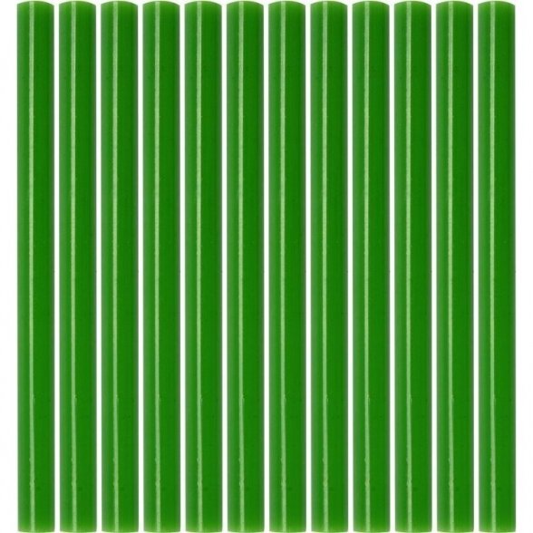 Karštų klijų lazdelių rinkinys (žalios) (12vnt) 7.2x100mm