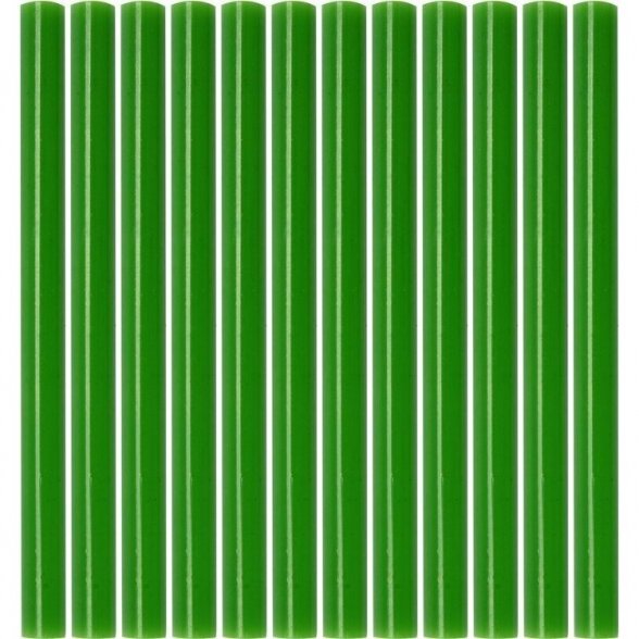 Karštų klijų lazdelių rinkinys (žalios) (12vnt) 7.2x100mm