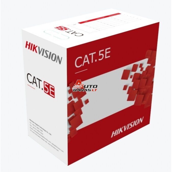 Kabelis ryšio Hik-vision UTP 5E (Gysla-0.50mm, ritė 305m, lauko) DS-1LN5EO-UU/E 1