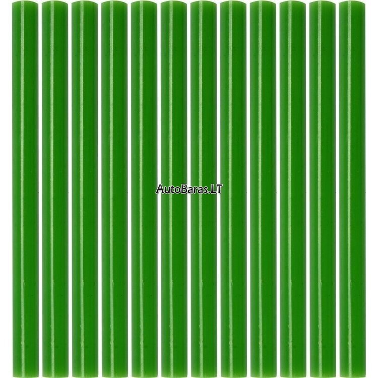 Karštų klijų lazdelių rinkinys (žalios) (12vnt) 7.2x100mm