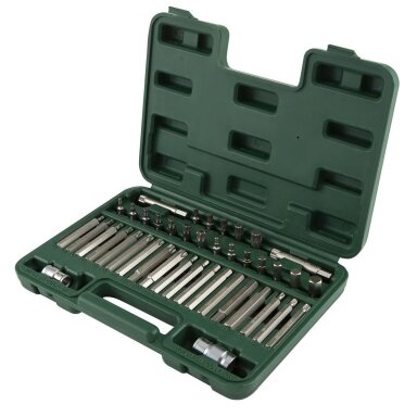 SATA Keičiamų antgalių rinkinys (IMBUS, TORX,SPLINE) 42vnt