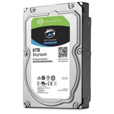Kietasis diskas SEAGATE Skyhawk ST6000VX009 6TB Surveillance Kietasis diskas SEAGATE Skyhawk ST6000VX009 6TB Surveillance