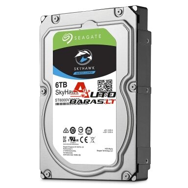 Kietasis diskas SEAGATE Skyhawk Surveillance ST6000VX001 6TB Kietasis diskas SEAGATE Skyhawk Surveillance ST6000VX001 6TB