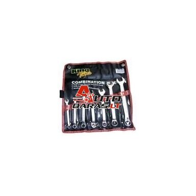 KING PRO TOOLS kombinuotų raktų ragai-kilpa rinkinys, 7 vnt., 8 mm - 19 mm