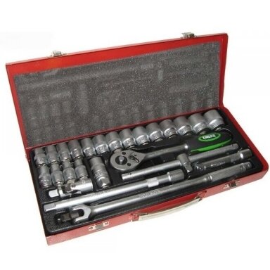 KING STD 1/2" GALVUČIŲ RINKINYS 26VNT KING STD 1/2" GALVUČIŲ RINKINYS 26VNT