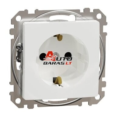 Kištukinis lizdas su įžeminimu ir apsauga nuo vaikų Schneider Electric Sedna Design SDD111022 (baltas) Kištukinis lizdas su įžeminimu ir apsauga nuo vaikų Schneider Electric Sedna Design SDD111022 (baltas)