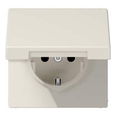 Kištukinis lizdas su įžeminimu ir dangteliu JUNG LS1520KL (dramblio kaulo spalvos, 16A/250V) Kištukinis lizdas su įžeminimu ir dangteliu JUNG LS1520KL (dramblio kaulo spalvos, 16A/250V)
