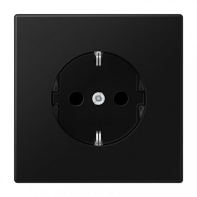 Kištukinis lizdas su įžeminimu JUNG LS1520SWM (juodas, matinis, 16A/250V) Kištukinis lizdas su įžeminimu JUNG LS1520SWM (juodas, matinis, 16A/250V)