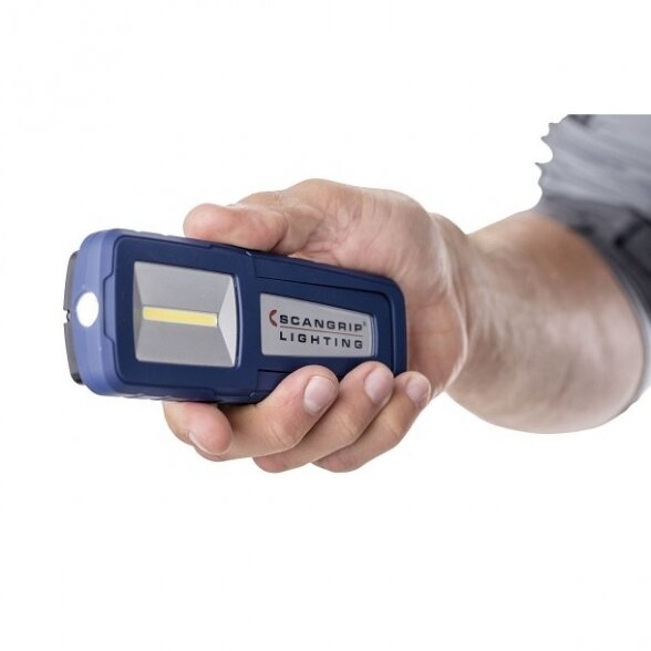 Kišeninis šviestuvas COB LED, pakraunamas SCANGRIP MIDIFORM 2