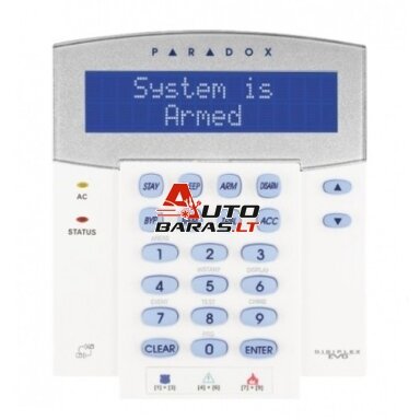 Klaviatūra Paradox K641LX su RTX3 imtuvu Klaviatūra Paradox K641LX su RTX3 imtuvu