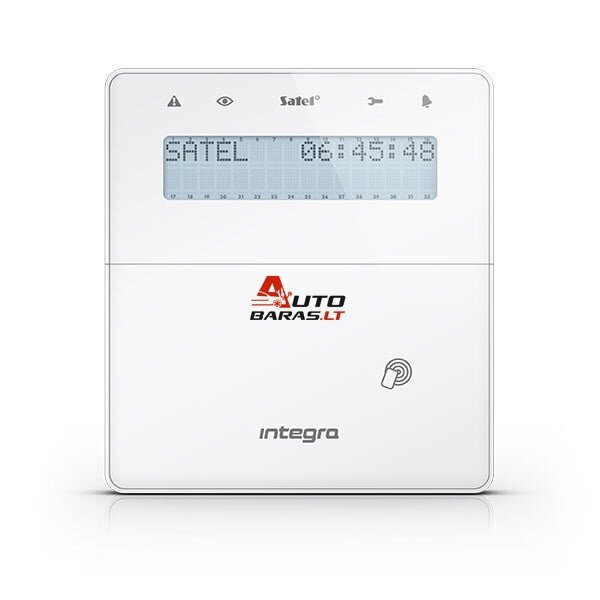 Klaviatūra SATEL INT-KLFR-W (Juoda)
