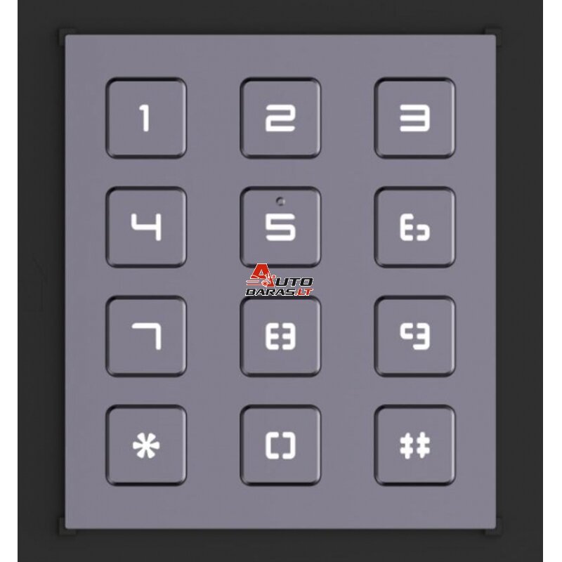 Klaviatūra SP praėj. sist. Hikvision DS-KD-KP (Su pašvietimu, IP65, RS-485)
