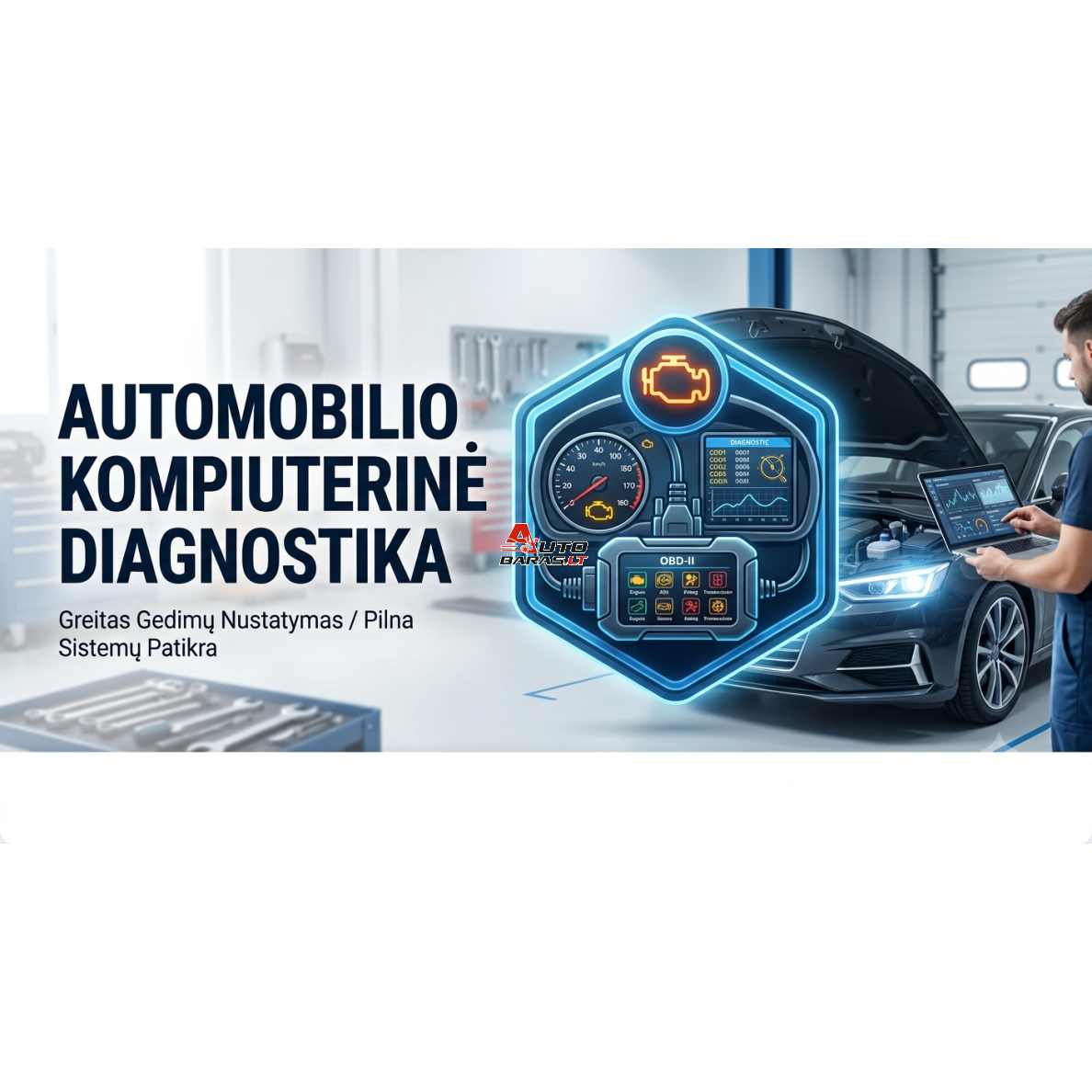 Kompiuterinė automobilių diagnostika / Programavimas / TPMS davikliai - Kaune, Kauno rajone