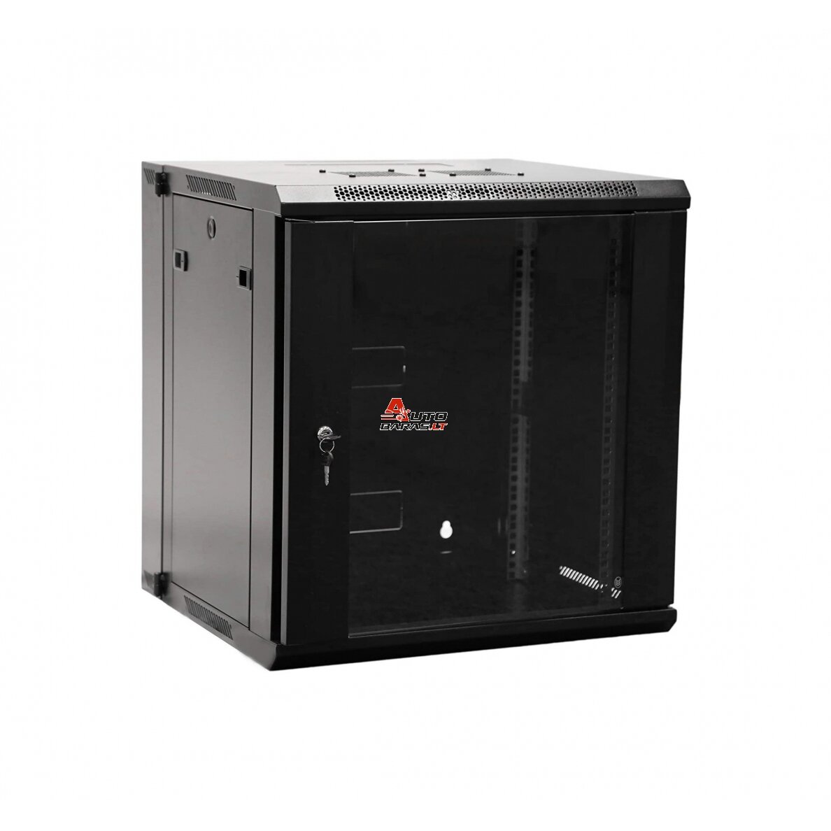 Komutacinė pakabinama spinta 19" 18U 600x600 (juoda) (nesurinkta)
