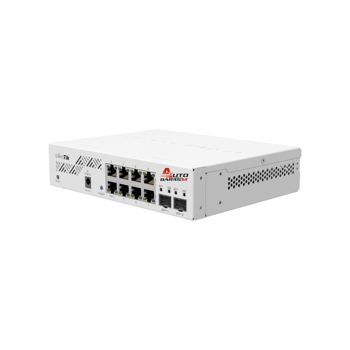 Komutatorius 10 prievadų Mikrotik CSS610-8G-2S+IN