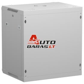Komutacinė spinta 19'' pakabinama 12U 600x600mm (pilka, nesurinkta, IP20) ASP2-6612