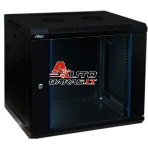 Komutacinė spinta 19'' pakabinama 15U 600x450x769mm (juoda, surinkta, IP20) AWM2-6415