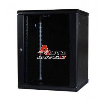 Komutacinė pakabinama spinta 19" 12U 600x450x635 (surinkta) (juoda)