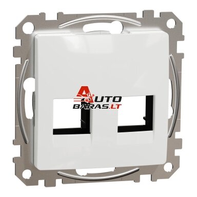 Kompiuterinio lizdo dangtelis 2×RJ45 Schneider Electric Sedna Design SDD111444C (baltas)