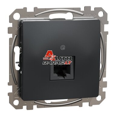 Kompiuterinis lizdas 1xRJ45 UTP Cat6 Schneider Electric Sedna Design SDD114461 (antracitas)