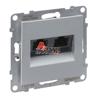 Kompiuterinis lizdas aliuminis SUNO Legrand 721353 (2xRJ45, UTP 6)