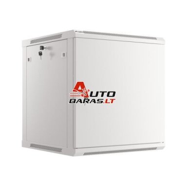 Komutacinė spinta 19'' pakabinama 12U 600x450mm (pilka, surinkta, IP20) AWM2-6412