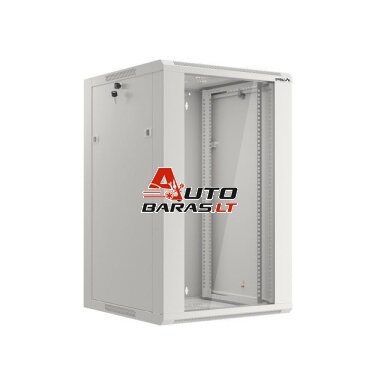 Komutacinė spinta 19" pakabinama 20U 600x600x1000 (RAL7035, Pramoninė)