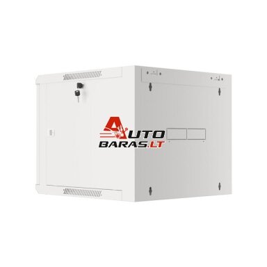 Komutacinė spinta 19'' pakabinama 9U 600x450mm (pilka, surinkta, IP20) AWM2-6409