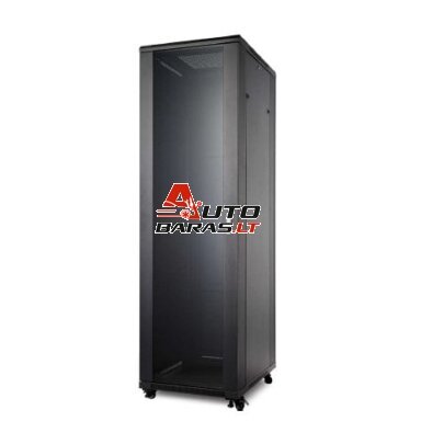 Komutacinė spinta 19'' pastatoma 42U 600x600x2055 (nesurinkta, juoda)