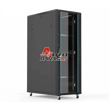 Komutacinė spinta 19'' pastatoma 42U 800x800x2050 (nesurinkta, juoda)