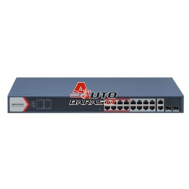 Komutatorius 18 prievadų Hikvision DS-3E1318P-EI(B) (valdomas) Komutatorius 18 prievadų Hikvision DS-3E1318P-EI(B) (valdomas)