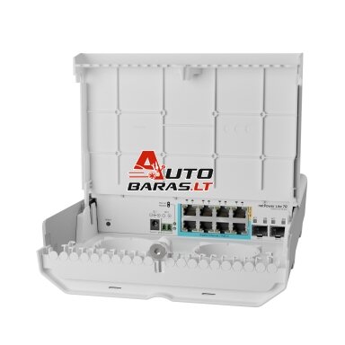 Komutatorius 8 prievadų Mikrotik CSS610-1Gi-7R-2S+OUT Komutatorius 8 prievadų Mikrotik CSS610-1Gi-7R-2S+OUT