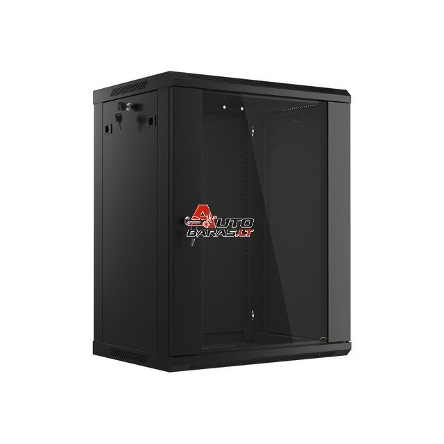 Komutacinė spinta 19'' pakabinama 15U 600x450x770 (nesurinkta, juoda)