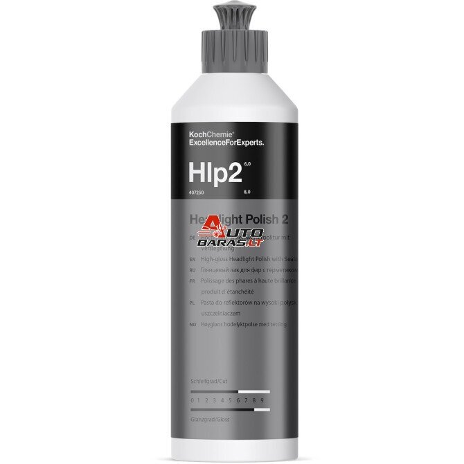KOCH CHEMIE Poliravimo pasta HLP2 žibintam S 250ml poliravimo pasta žibintams