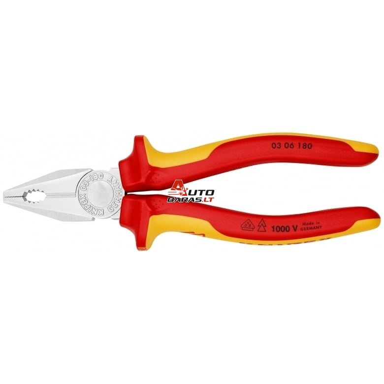 Kombinuotos izoliuotos replės KNIPEX 0306180