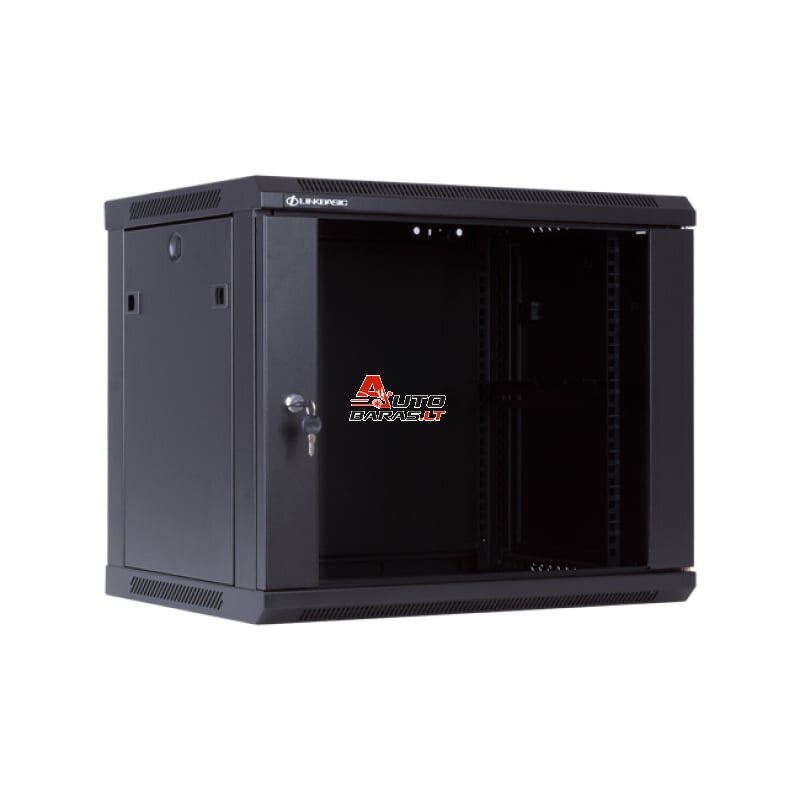 Komutacinė pakabinama spinta 19" 6U 600x400x368 (juoda)