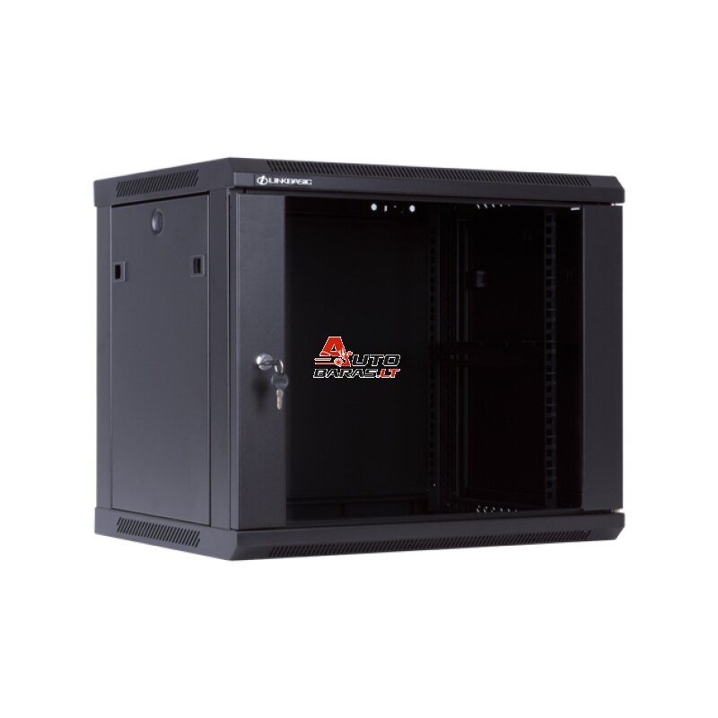 Komutacinė pakabinama spinta 19" 6U 600x600 (juoda)
