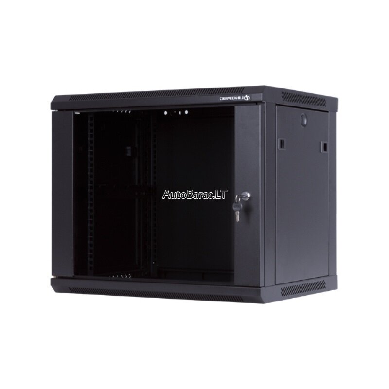 Komutacinė spinta 19'' pakabinama 9U 600x600x501 (juoda)