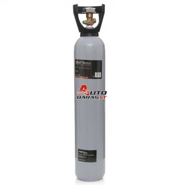 KRAFTDELE Dujų balionas CO2 dujoms (tuščias) 8L - galima pirkti ir pilnus arba pasikeisti