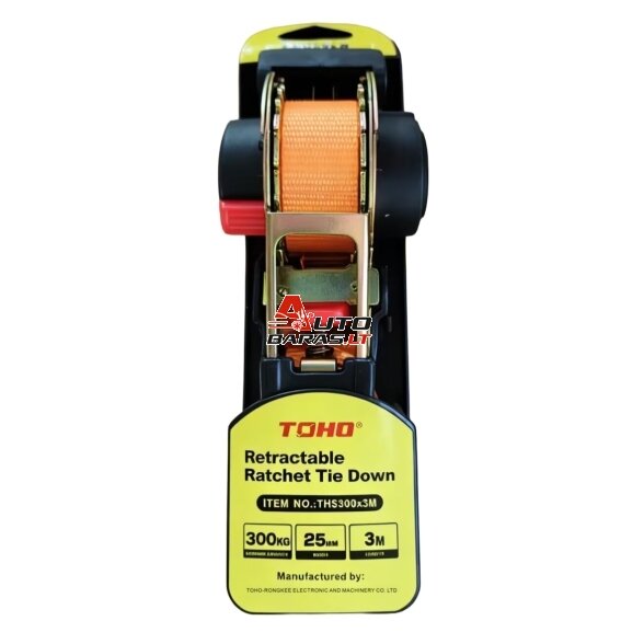 Krovinio tvirtinimo diržas automatinis 0.3t  3m x 25mm 1
