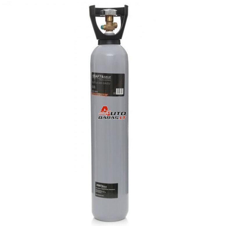 KRAFTDELE Dujų balionas CO2 dujoms (tuščias) 8L - galima pirkti ir pilnus arba pasikeisti