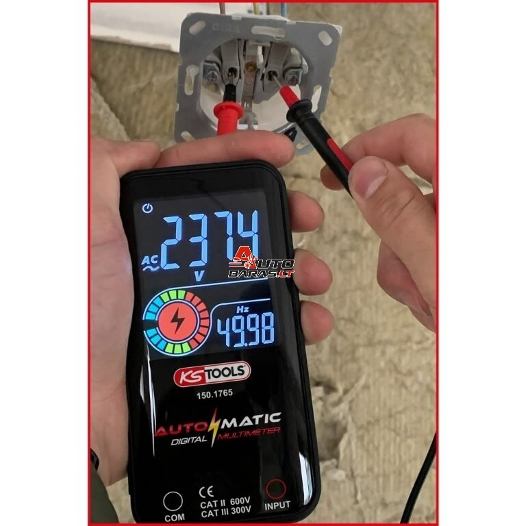 KS TOOLS Išmanus skaitmeninis multimetras 143 mm. 1