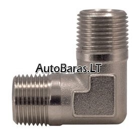 L-tipo jungtis 1/2" x 1/2" su išoriniu sriegiu