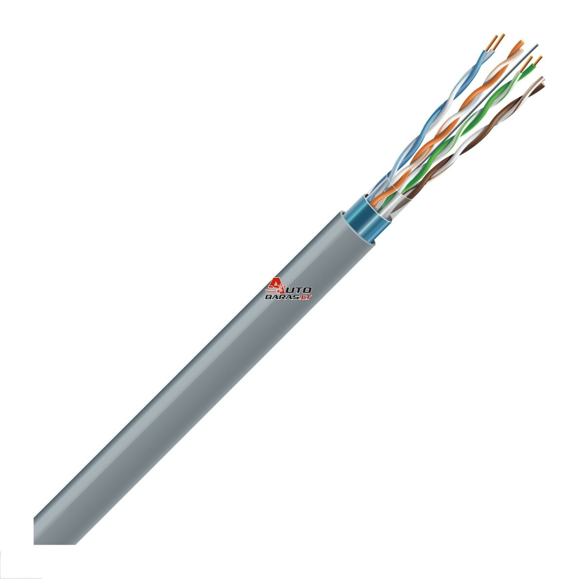 LAN tinklo kabelis ECG FTP 5e (vidaus, ekranuotas, PVC/LSZH, 24AWG, B2ca(s1,d1,a1), 305m)